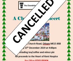 Christmas Concert Flyer Cancelled